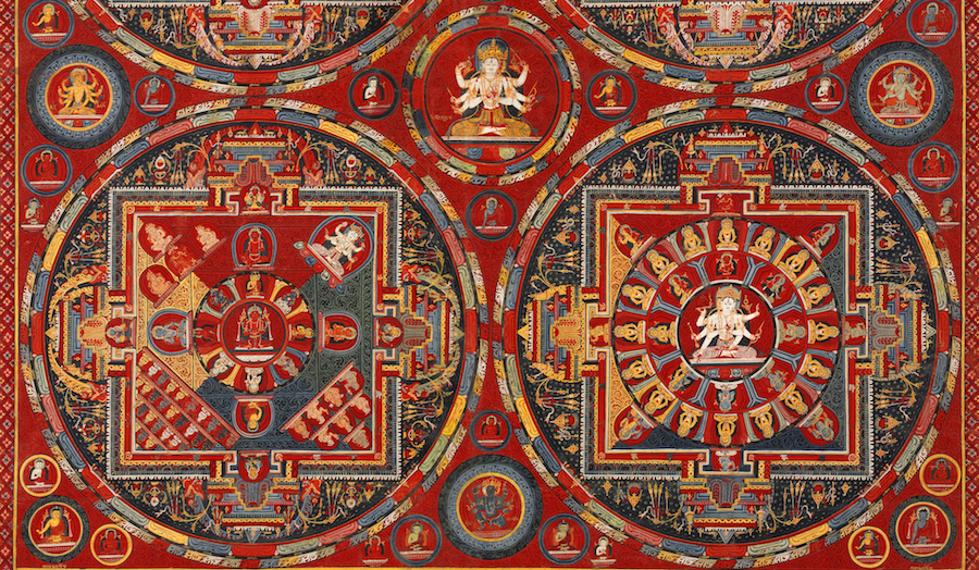 Central Tibet, Tsang (Ngor_Monastery) Four Mandalas of the Vajravali Series
