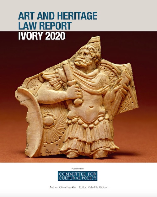 Art and Heritage Law Report Ivory 2020 Cover