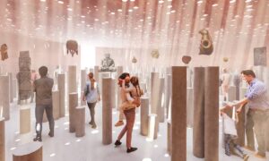 A visualisation of the planned Unesco virtual museum. Photograph: Kéré Architecture.